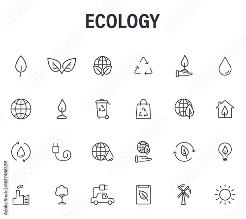 Business & Finance icon outline vector Illustration mega icons design new