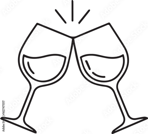 two glasses of champagne