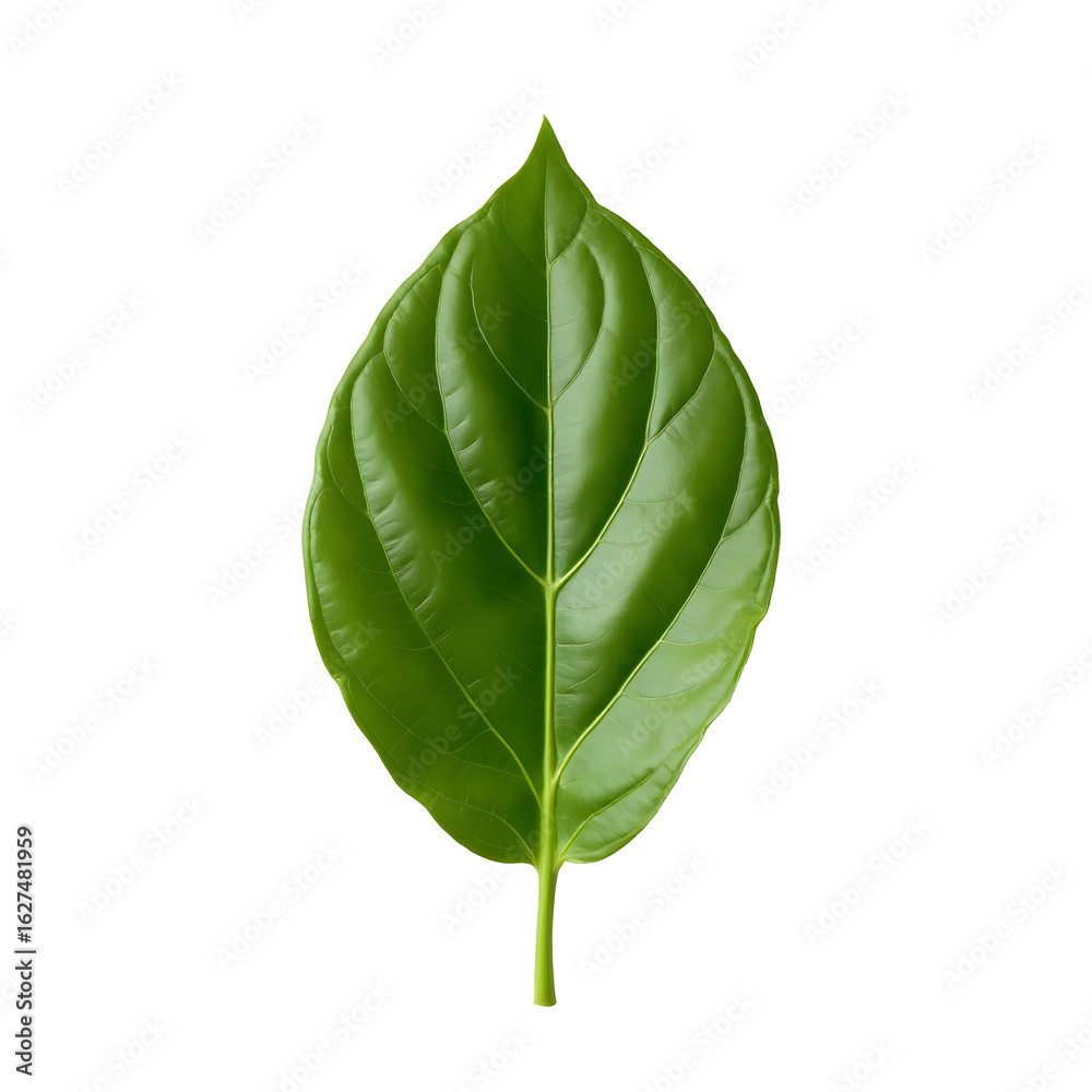 Obraz premium green leaf isolated on white