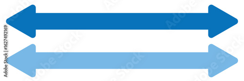 arrows pointing both ways. Both sided right left pointing arrow. Horizontal double-headed arrow. Dual sided arrow vector. Arrows data transfer icon. EPS10