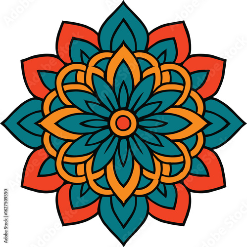 🌺 VIBRANT MANDALA VISION 🌺
This AI-generated mandala radiates bold symmetry, rich hues, and layered elegance—ideal for digital, decor, or print. ✨Download now & brighten your creative world!✨