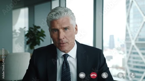 businessman looking at the camera 