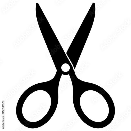 Sharp Stainless Steel Scissors Vector