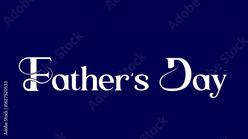 Father's Day Text Animation Flat