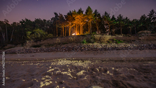 Fototapeta Naklejka Na Ścianę i Meble -  Night Landscape in the Baltic