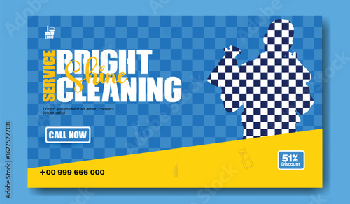 Professional cleaner man with spray bottle and cleaning supplies ready for house cleaning services