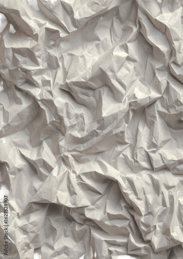Obraz premium Crumpled white paper texture (1)