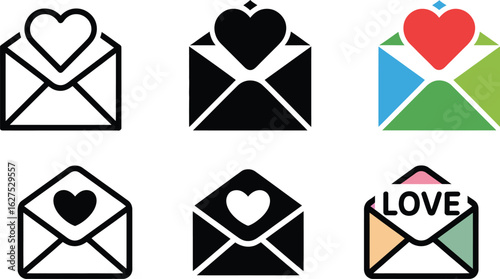 Send love notes with these sweet love letter icons