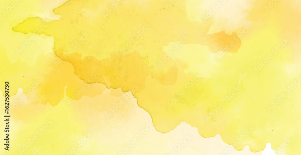Fototapeta premium Bright Yellow Watercolor Abstract Background Texture