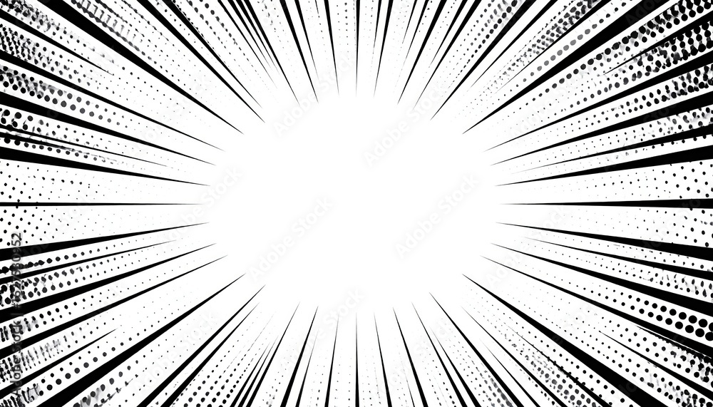 Obraz premium Abstract vector design featuring a black and white circular pattern with a floral border, perfect for business or nature-themed illustrations