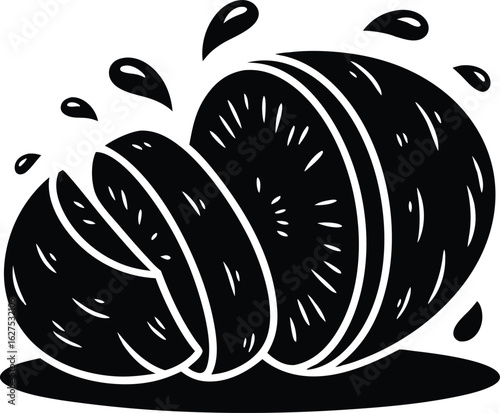 potato sliced clipart 