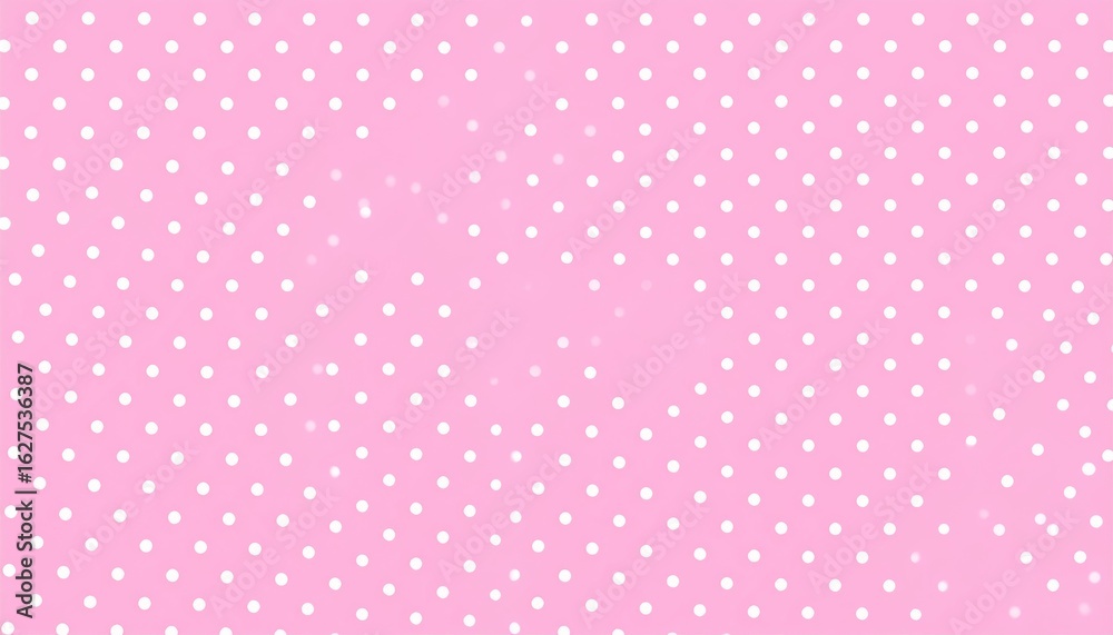 A charming seamless pink polka dot pattern with vintage hearts, perfect for a baby shower card or retro-themed scrapbook design A charming seamless pink polka dot pattern with vintage hearts, perfect for a baby shower card or retro-themed scrapbook design