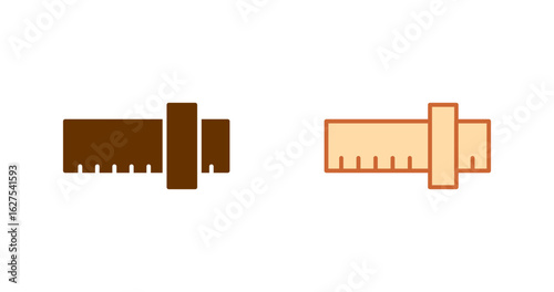 Slide Rule Vector Icon