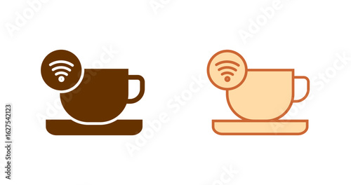 Smart Coffee Mug Vector Icon