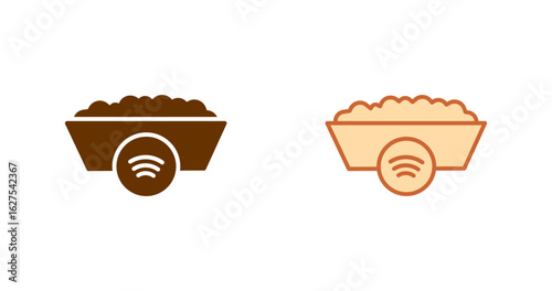 Smart Cat Litter Box Vector Icon