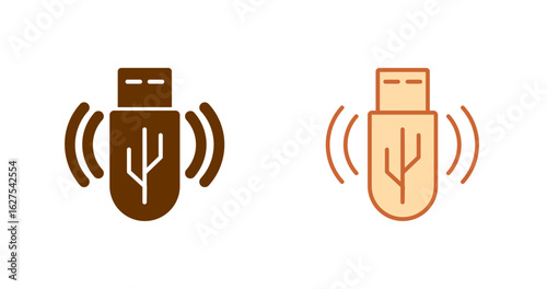 USB Flash Drive Vector Icon
