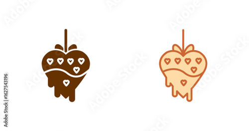 Chocolate fondue Vector Icon
