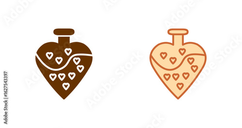 Love potion cocktail Vector Icon