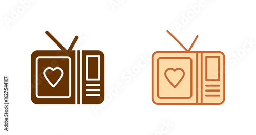 Fotografi Romantic comedy movie Vector Icon