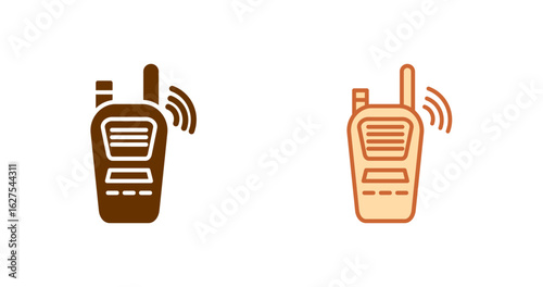 Hand crank radio Vector Icon