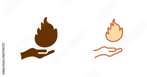 Hand warmers Vector Icon