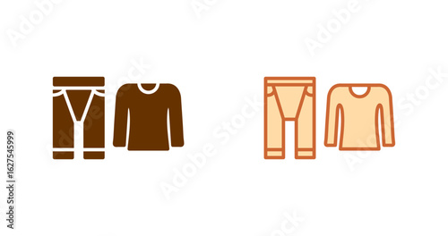 Thermal underwear Vector Icon