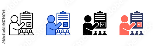 Instructor icon sheet multiple style collection
