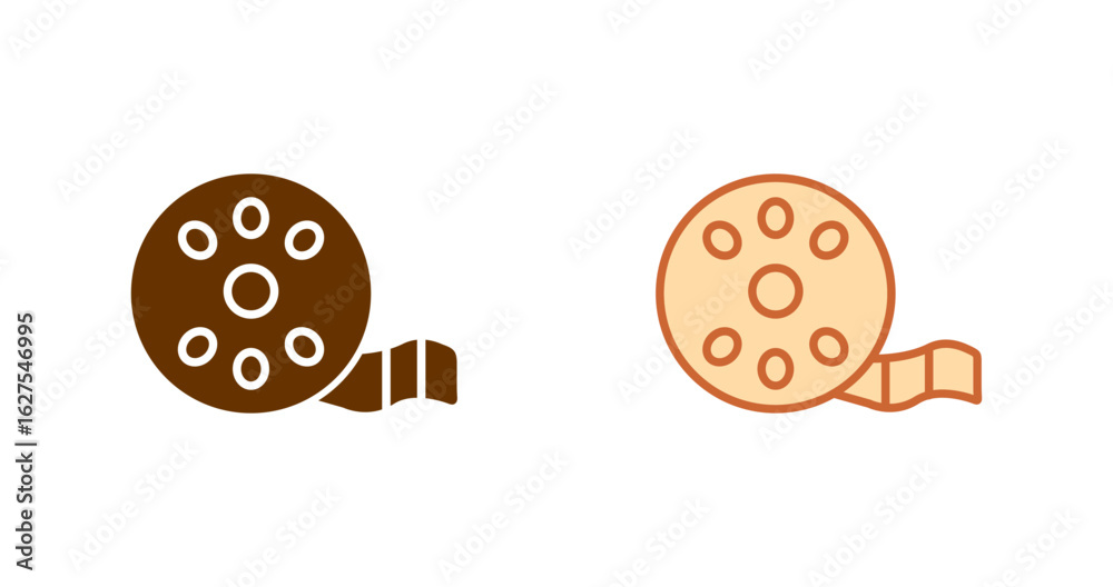 Fototapeta premium Movie Reel Vector Icon