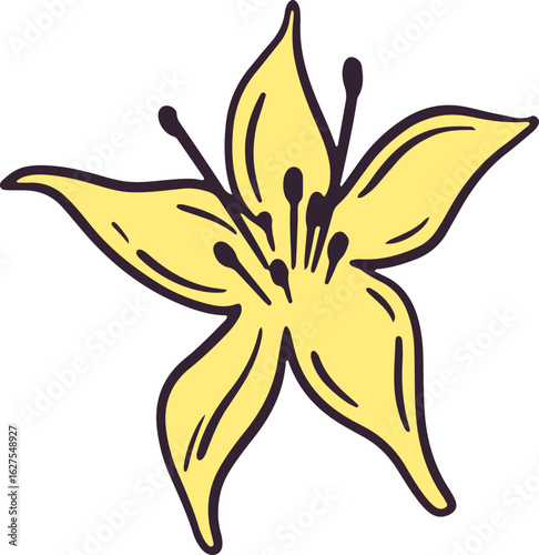 Vanilla Flower Doodle