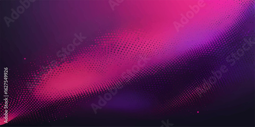 Abstract purple and pink wave pattern with a subtle light halftone effect