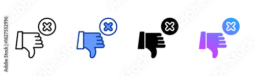 Dislike icon sheet multiple style collection
