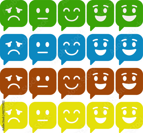 Customer feedback emojis rating scale satisfaction survey