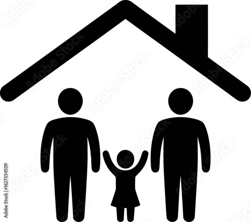 Family home icon vector illustration symbol graphic design