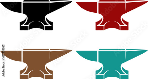 Anvil blacksmithing metalworking forging icon vector graphic