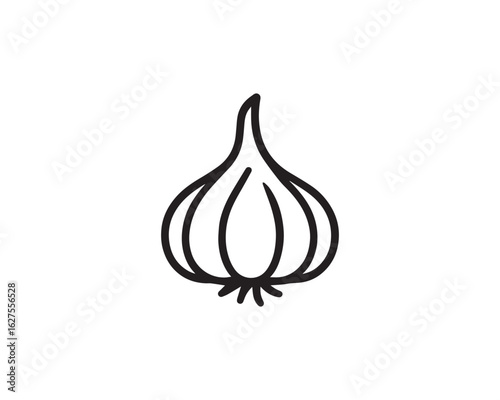 Garlic icon vector design illustration.