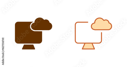 Cloud Monitoring Vector Icon