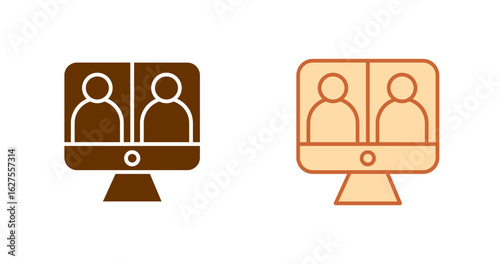 Video Conferencing Vector Icon