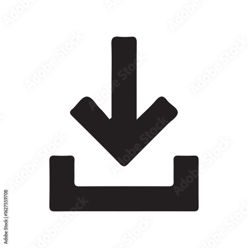 download and upload buttons vector