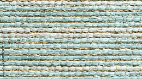 Tecido de juta azul-claro com textura de trama simples e uniforme