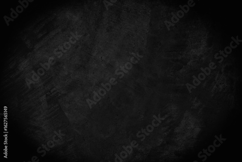 Close up retro plain dark black cement concrete wall background texture for show or advertise or promote product and content on display. Color old concrete wall design vintage grunge element blank.