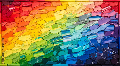 Melted Crayon Mosaic