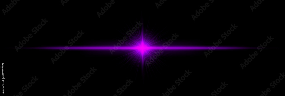 Obraz premium Sharp starburst effect with radiating beams and a central flare on a dark background, perfect for overlays, highlights, and visual emphasis.