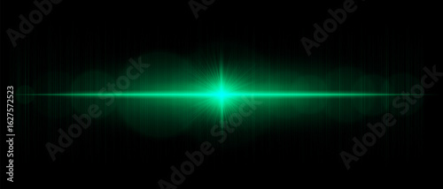 Horizontal starburst with bright central point and vivid radiating beams, great for backgrounds, overlays, highlights, and visual accents.