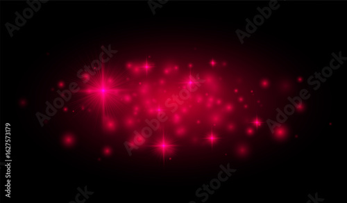 Starburst flares and glowing dots fill the scene, making this design suitable for overlays, digital artwork, and celebratory backgrounds.