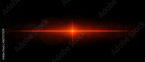 Horizontal starburst with bright central point and vivid radiating beams, great for backgrounds, overlays, highlights, and visual accents.
