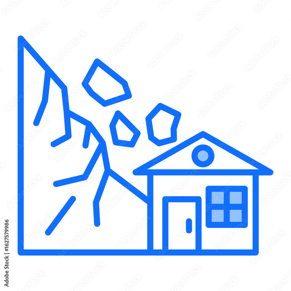 Fototapeta premium Landslide Icon