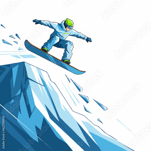 snowboarder jumping in the air
