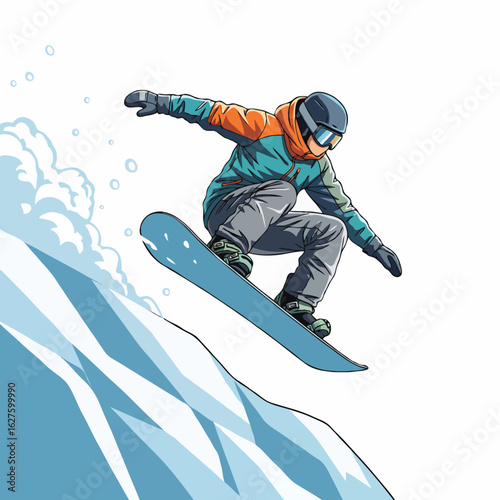 snowboarder jumping in the air
