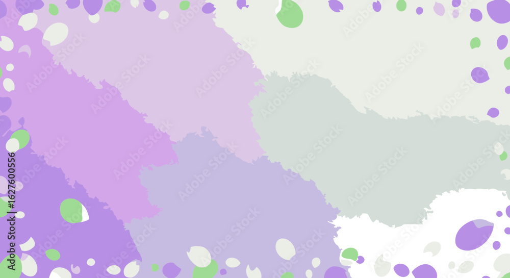 Obraz premium Abstract background with pastel colored falling shapes
