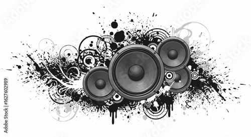 Vector illustration of an abstract audio conceptVector illustration of an abstract audio concept